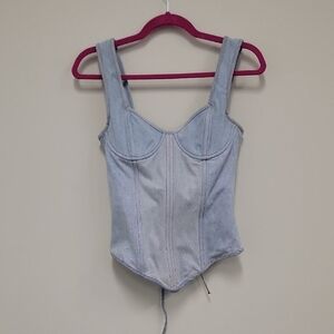 EB Denim Light Blue Fabric Detail